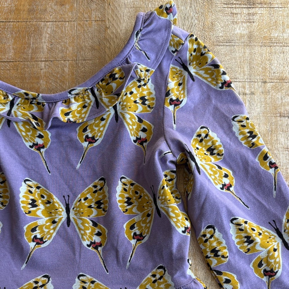 NWT Tea Collection Butterfly Dress size 7 - Picture 3 of 5